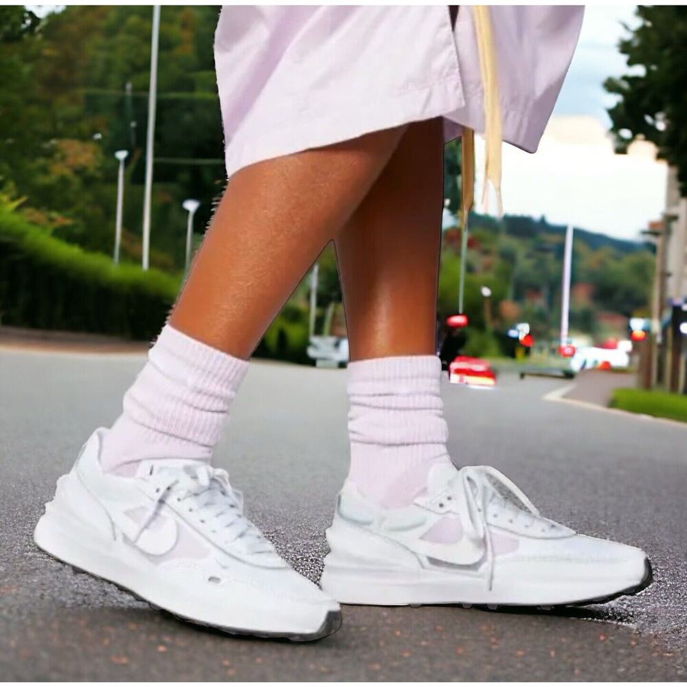 NIKE Waffle One Crispy Summit White Rare DC2533 Womens Size 10 NEW Fast Shipping - Picture 3 of 14